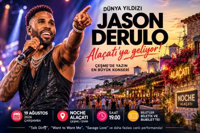 Dünyaca ünlü Jason Derulo Alaçatı’ya geliyor