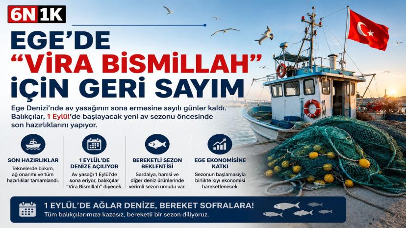 Ege balıkçısı “Vira Bismillah” için gün sayıyor