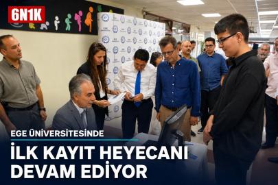 Ege Üniversitesinde İlk Kayıt Heyecanı