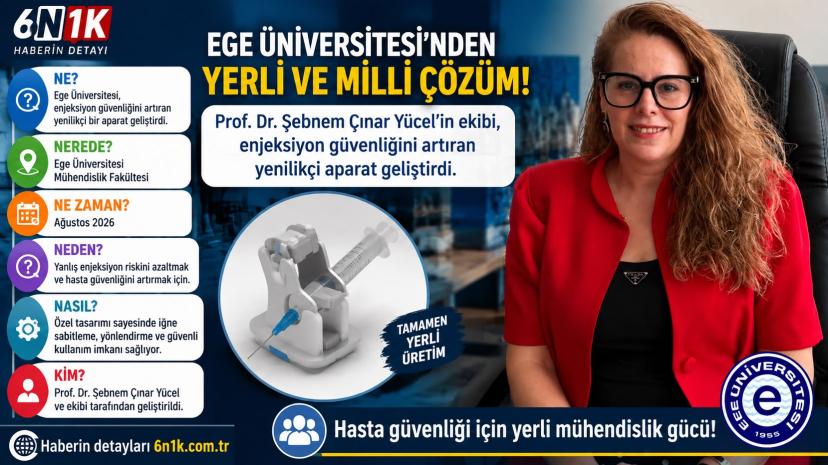 Ege Üniversitesinden Enjeksiyon Güvenliğini Artıracak Yenilik