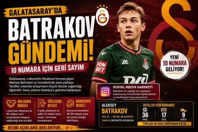 Galatasaray’da Batrakov heyecanı: 10 numara için geri sayım