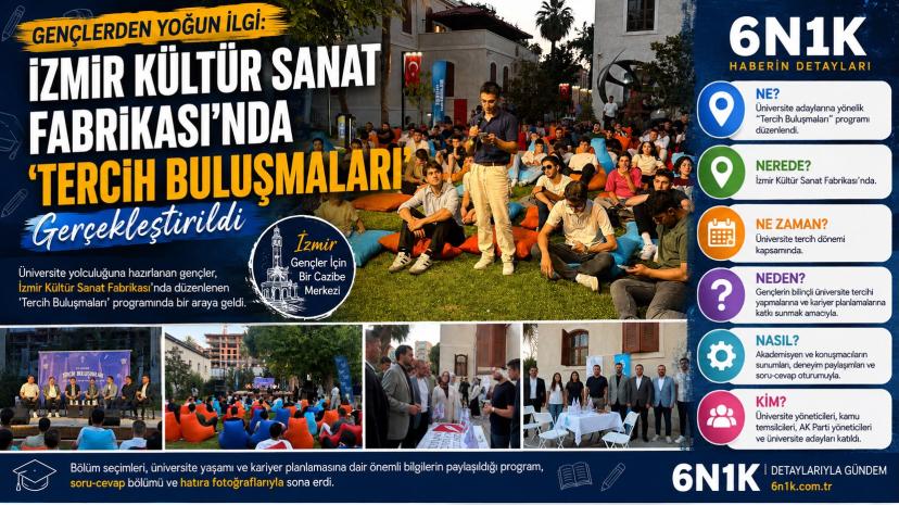 Gençlerden Yoğun İlgi: İzmir Kültür Sanat Fabrikası’nda Tercih Buluşmaları Düzenlendi