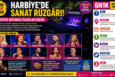Harbiye’de Sanat Rüzgârı! Ağustos Boyunca Yıldızlar Geçidi