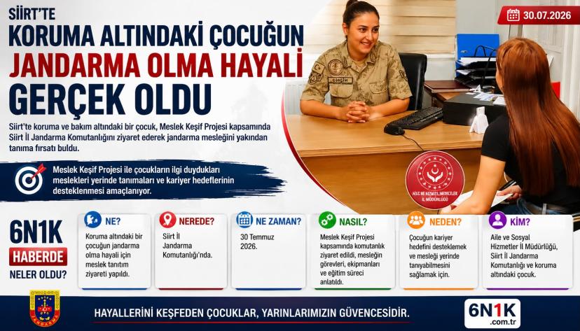 Hayali Jandarma Olmaktı, Üniformaya Bir Adım Daha Yaklaştı