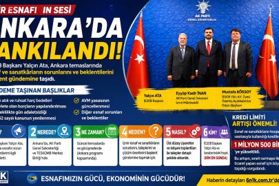 İzmir Esnafının Sesi Ankara’da: İESOB Başkanı Ata Esnafın Taleplerini Başkent Gündemine Taşıdı
