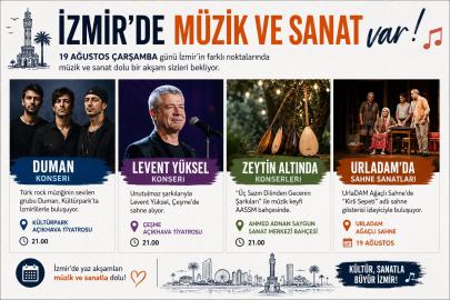 İzmir’de bu akşam müzik ve sanat var: Duman’dan Levent Yüksel’e dolu dolu program