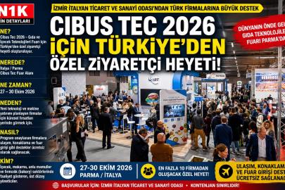 İzmir’den Gıda Sektörüne İtalya Fırsatı: Cibus Tec 2026 İçin Başvurular Başladı