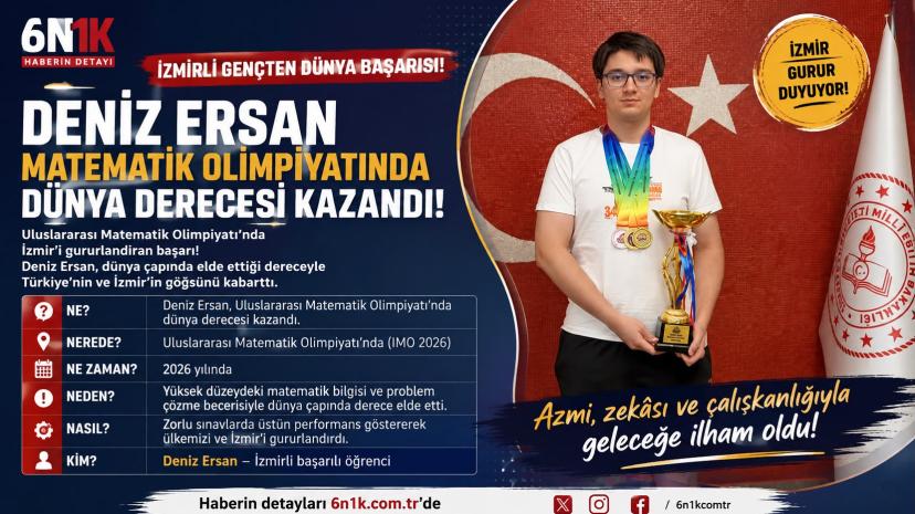 İzmirli Deniz Ersan’dan Singapur’da dünya ikinciliği