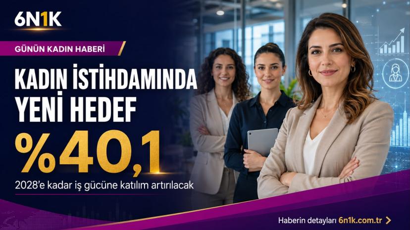 Kadın İstihdamında Yeni Hedef: İş Gücüne Katılım Yüzde 40,1’e Çıkarılacak
