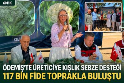 Ödemiş’te üreticiye kışlık sebze desteği: 117 bin fide toprakla buluştu