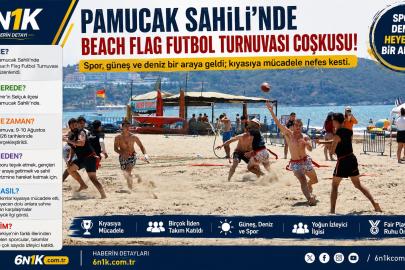 Pamucak Sahili’nde Beach Flag Futbol Heyecanı: 14 Takım, 150 Sporcu Buluştu