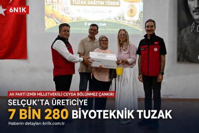 Selçuk’ta üreticiye 7 bin 280 biyoteknik tuzak