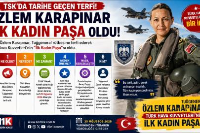 TSK'da tarihe geçen terfi! Özlem Karapınar 'ilk kadın Paşa' oldu
