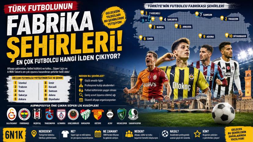 Türk Futbolunun Fabrika Şehirleri