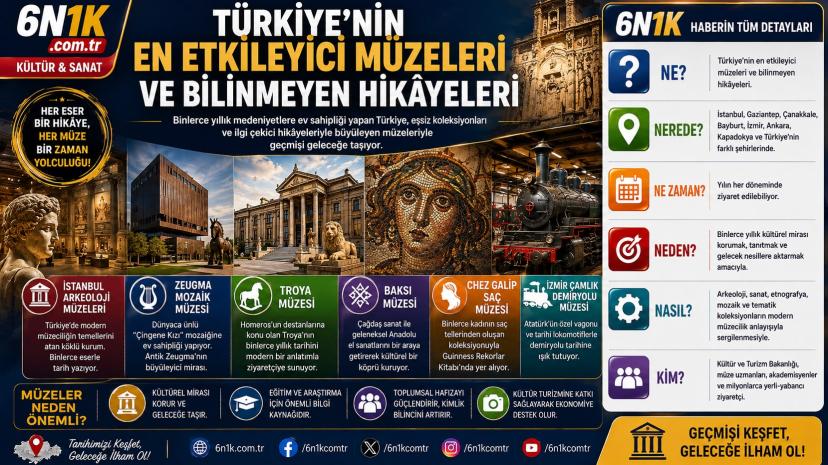 Türkiye’nin En Etkileyici Müzeleri ve Bilinmeyen Hikâyeleri