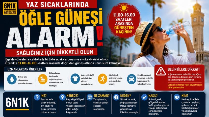 Yaz Sıcağında “Öğle Güneşi” Alarmı: Sıcak Çarpmasına Dikkat