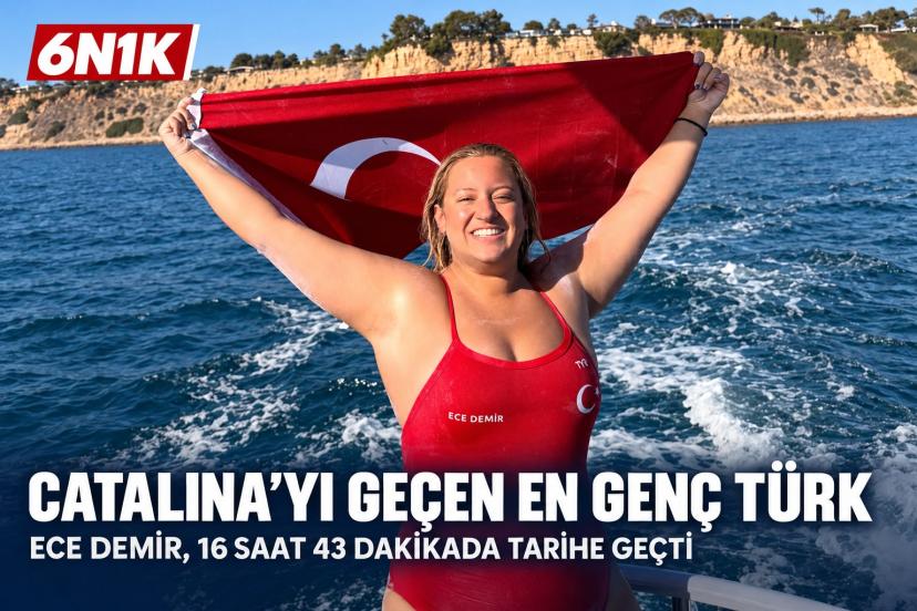 Catalina Kanalı’nı geçen en genç Türk: Ece Demir