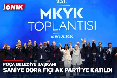 Foça Belediye Başkanı Saniye Bora Fıçı AK Parti’ye katıldı