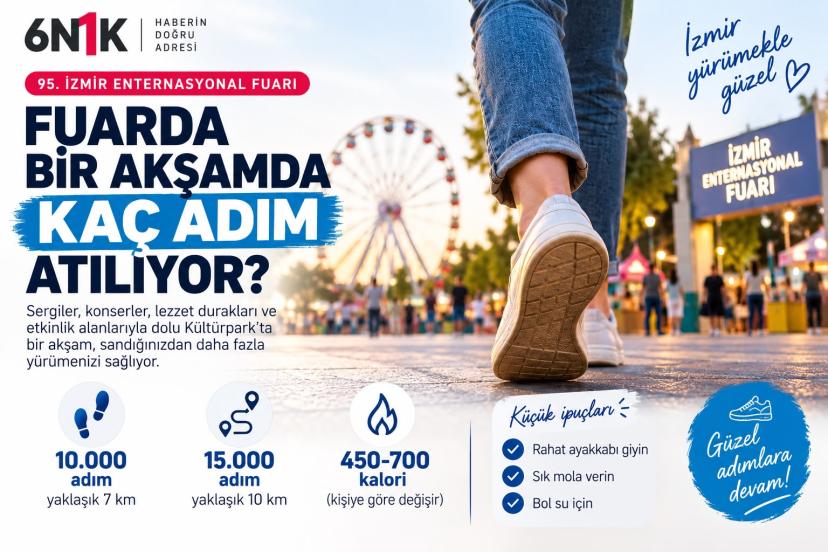 FUARDA BİR AKŞAMDA KAÇ ADIM ATILIYOR?