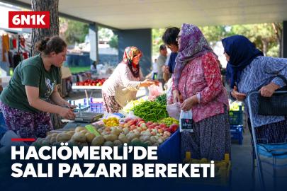 Hacıömerli Salı Pazarı üreticiyle tüketiciyi buluşturuyor