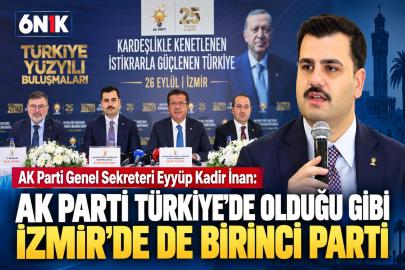 İnan: “AK Parti Türkiye’de olduğu gibi İzmir’de de birinci parti”