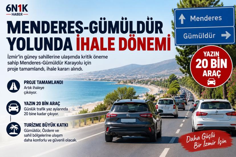 MENDERES-GÜMÜLDÜR YOLUNDA İHALE DÖNEMİ