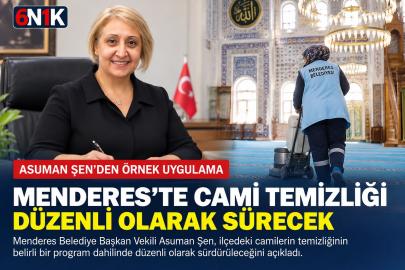 Menderes’te Camiler Köşe Bucak Temizleniyor
