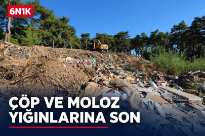 Menderes’te Yılların Çöp ve Moloz Yığınları Temizlendi
