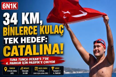 TUNA TUNCA PASİFİK’TE 34 KİLOMETRELİK DEV HEDEF İÇİN KULAÇ ATACAK