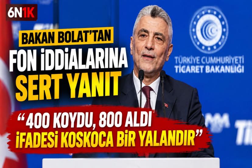 Bakan Ömer Bolat’tan fon iddialarına açıklama: “400 koydu, 800 aldı ifadesi koskoca bir yalandır”