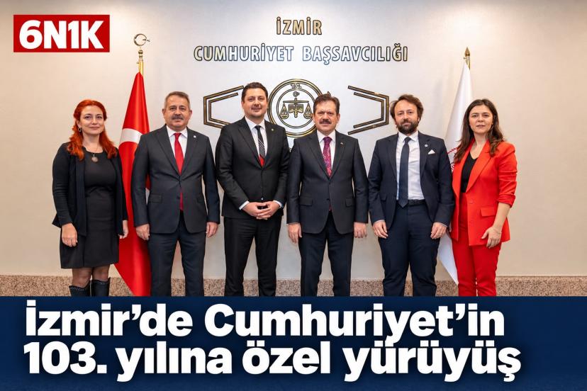 İzmir’de Cumhuriyet’in 103. yılına özel yürüyüş